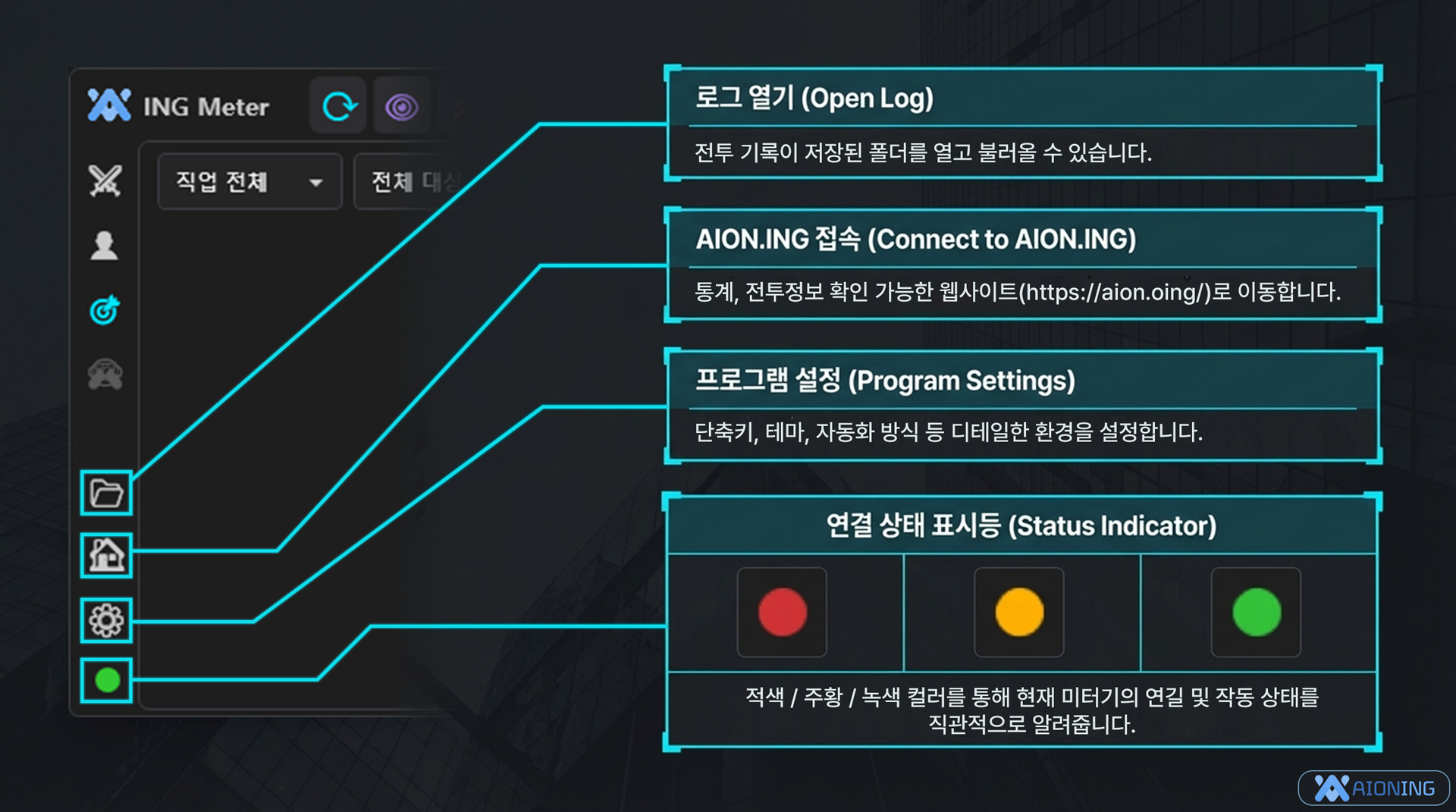 빠른 제어 버튼